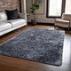 Plush Carpet Faux Animal Rug Memory Foam Rugs Fake Cowhide Rug Shaggy Floor Mats Faux Fur Grey Thick Large Carpet